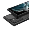 Crong Hybrid Clear Cover - Custodia per Samsung Galaxy S22 Ultra (Nero)