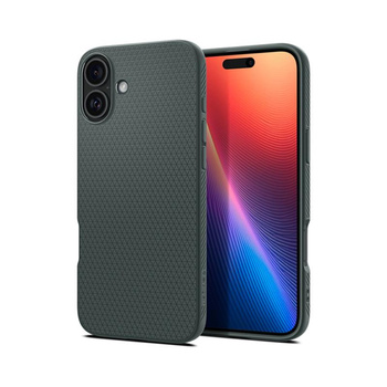 Spigen Liquid Air - tok iPhone 16 készülékhez (Abyss Green)