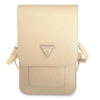 Guess Wallet Saffiano Triangle Logo Phone Bag – Torba na smartfona i akcesoria (Beige)