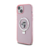 Karl Lagerfeld Ring Stand Karl & Choupette MagSafe - iPhone 15 Plus Tasche (Pink)