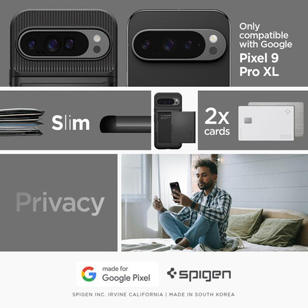 Spigen Slim Armor CS - Gehäuse für Google Pixel 9 Pro XL (Schwarz)