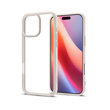 Spigen Ultra Hybrid - Coque pour iPhone 16 Pro Max (Titane naturel)