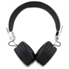 Guess Grained Classic Round Shape - Drahtlose Bluetooth ENC Over-Ear Kopfhörer (Schwarz)
