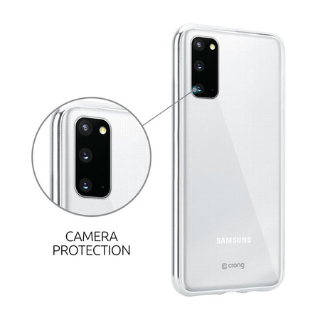 Crong Crystal Slim Hülle - Samsung Galaxy S20 Gehäuse (Transparent)