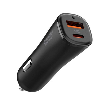Spigen ArcStation Essential EV482 - Chargeur de voiture USB-C & USB-A PD + QC3.0 48W (Noir)
