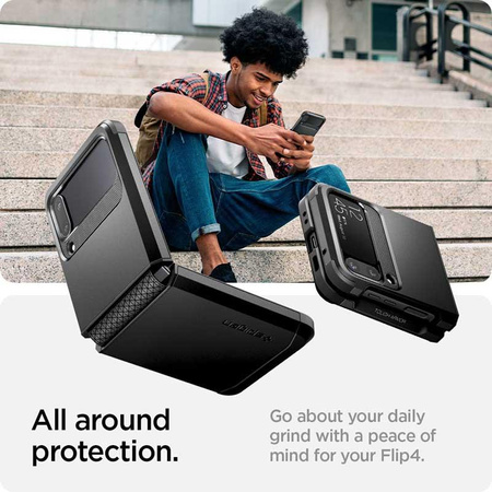 Spigen Tough Armor - pouzdro pro Samsung Galaxy Z Flip 4 (černé)
