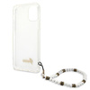 Guess fehér gyöngyház szíj - iPhone 12 / iPhone 12 Pro tok (átlátszó)