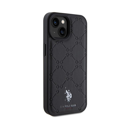US Polo Assn Yoke Pattern - iPhone 15 tok (fekete)