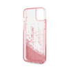 Karl Lagerfeld Liquid Glitter Big Logo tok - iPhone 14 Plus tok (rózsaszín)