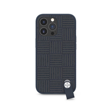 Moshi Altra - tok levehető zsinórral iPhone 13 Pro (antibakteriális NanoShield™) (kék)