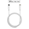 PURO Plain - USB-C zu Lightning MFi Anschlusskabel 1m (weiß)