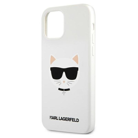 Karl Lagerfeld Choupette Head szilikon - iPhone 12 Pro Max tok (fehér)
