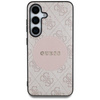 Guess 4G Round Patch Classic Logo MagSafe - Tasche für Samsung Galaxy S25+ (rosa)