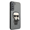 Karl Lagerfeld Saffiano Ikonik Patch - Étui Samsung Galaxy S22+ (argent)