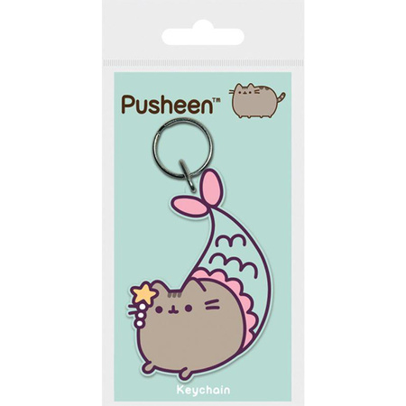 Pusheen - Kulcstartó medál (Pusheen a sellő) (7 x 8 cm)