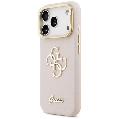 Guess Grained Big 4G & Stand Camera - Case iPhone 17 Pro (pink)