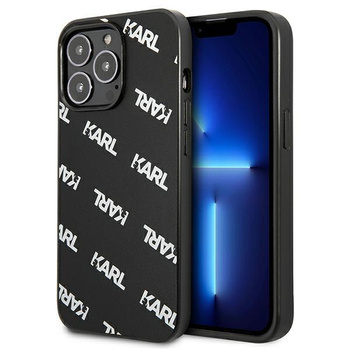 Karl Lagerfeld Allover - Coque pour iPhone 13 Pro (noir)