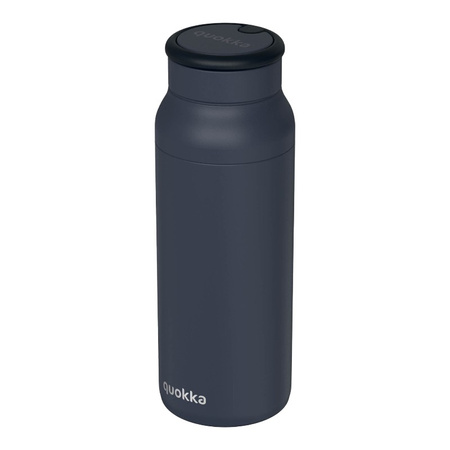 Quokka Echo - Bottiglia in acciaio inossidabile da 690 ml con manico in silicone (nero)