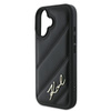 Karl Lagerfeld Quilted Signature - Case for iPhone 16 (black)