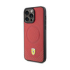 Ferrari Carbon Metal Logo MagSafe - iPhone 15 Pro Max Case (red)