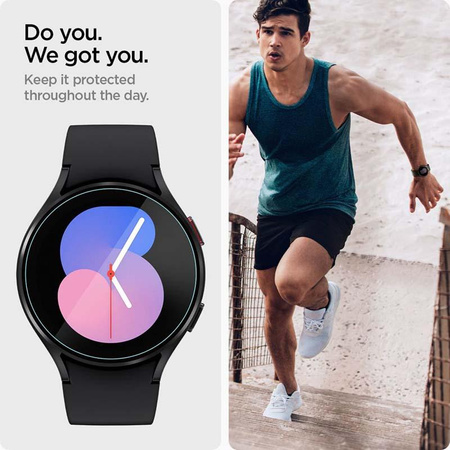 Spigen GLAS.TR EZ FIT 2-Pack - Edzett üveg Samsung Galaxy Watch 4 / 5 40 mm-es órához (2 db)