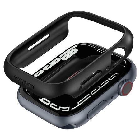 Spigen Thin Fit - Obudowa do Apple Watch 8 / Watch 7 41 mm (czarny)
