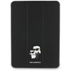 Karl Lagerfeld Book Cover Saffiano Magnetic Karl & Choupette - iPad Pro 11" M4 Case (2024) (black)