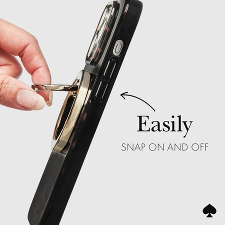 Kate Spade New York Magnetický stojánek na prsteny - MagSafe držák na prst s funkcí stojánku (želvovinová)