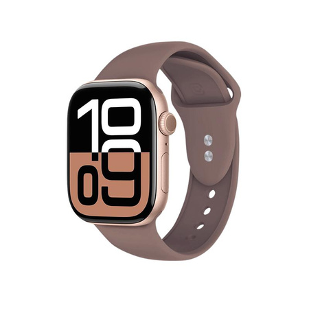 Crong Liquid - Řemínek pro Apple Watch 38/40/41/42 mm (hnědý)