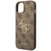 Guess 4G Big Metal Logo - iPhone 14 Tasche (braun)
