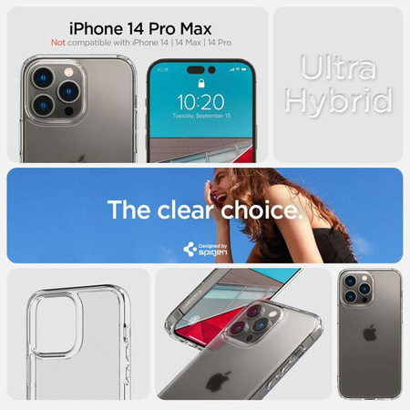 Spigen Ultra Hybrid Matte - pouzdro pro iPhone 14 Pro Max (průhledné matné)