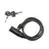 Dunlop - anti-theft bicycle key lock 150 cm + handle (black)