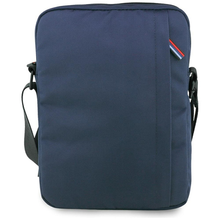 BMW Nylon Pockets & Metal Logo - 10" Tablet Bag (Navy Blue)