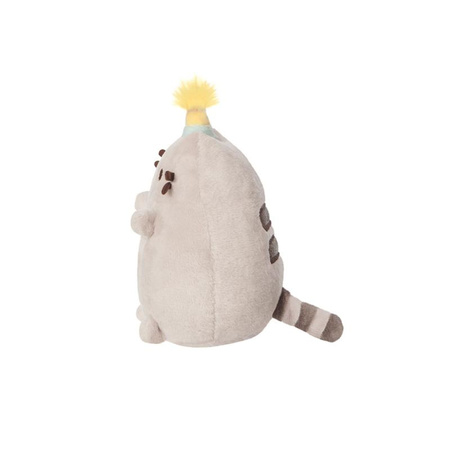 Pusheen - Plüss kabalafigura születésnapi sapkával 12 cm