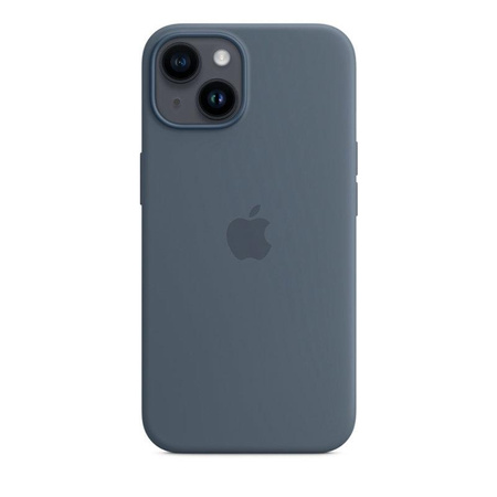 Apple Silicone Case - Silicone Case with MagSafe for iPhone 14 (storm blue)