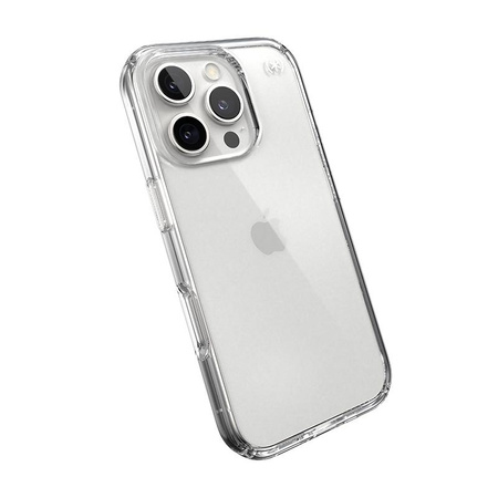 Speck Presidio Perfect-Clear - Custodia per iPhone 16 Pro (trasparente)