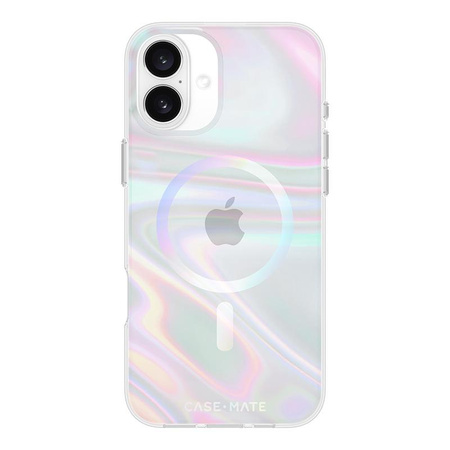 Etui Case-Mate Soap Bubble MagSafe do iPhone 16 Plus – Efekt Tęczowej Poświaty