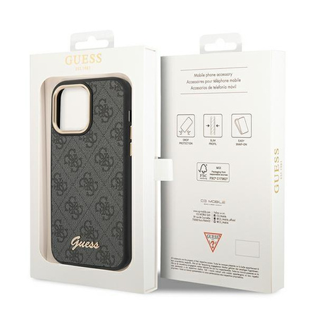 Guess 4G Metal Camera Outline Case – Etui iPhone 14 Pro (Czarny)