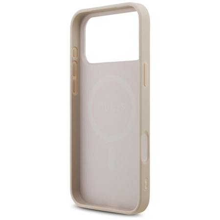 ETUI DO IPHONE 17 PRO MAX do MAGSAFE GUESS RÓŻOWE ORYGINALNE ELEGANCKIE