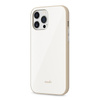 Moshi iGlaze Slim Hardshell Case - iPhone 13 Pro Max Case (SnapTo system) (Pearl White)