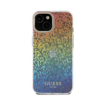 Guess IML Faceted Mirror Disco Iridescent - Schutzhülle für iPhone 14 (Iridescent)