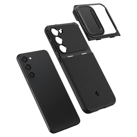 Spigen Optik Armor - Hülle für Samsung Galaxy S23 (Schwarz)
