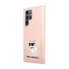 Karl Lagerfeld Silikon Choupette - Samsung Galaxy S24 Ultra Tasche (rosa)