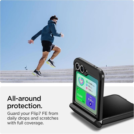 ETUI MAGSAFE SPIGEN DO GALAXY Z FLIP 6 | 7 FE, Czarne, Wytrzymałe, Premium