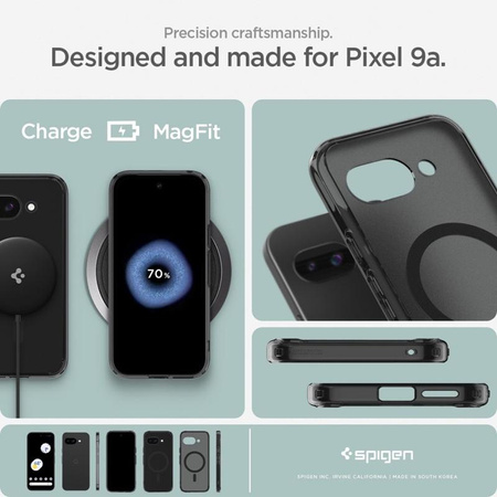 Spigen Ultra Hybrid MagSafe - étui pour Google Pixel 9a (Frost Black)