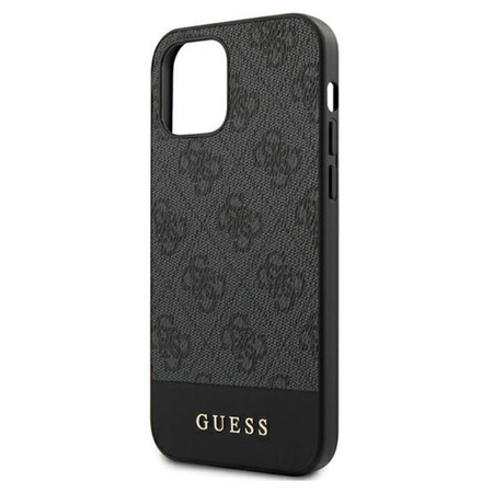 Guess 4G Bottom Stripe Collection - iPhone 12 / iPhone 12 Pro Case (gray)