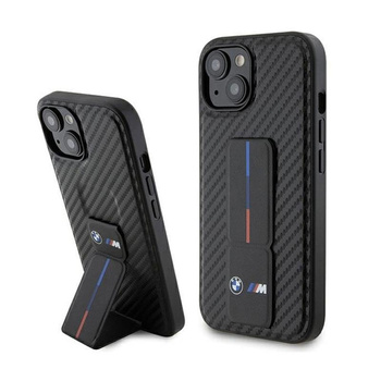BMW Grip Stand Smooth & Carbon - iPhone 15 Case (black)