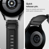 Spigen Rugged Band - řemínek pro Samsung Galaxy 4 / 4 Classic / 5 / Active 2 / Huawei Watch GT 2 42 mm (černý)