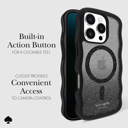 Kate Spade New York Wavy MagSafe - iPhone 16 Pro Tasche (Nightfall)