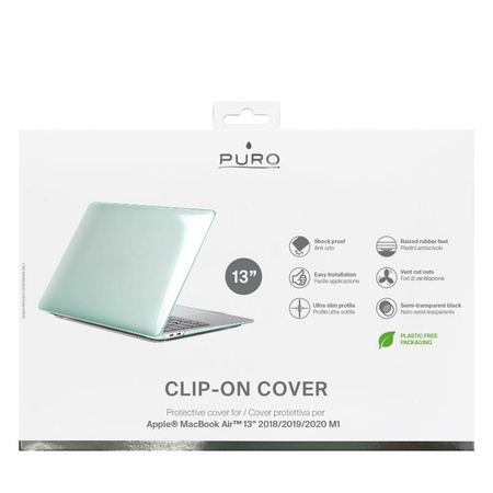 PURO Clip On - Pouzdro pro Macbook Air 13" (M1 2021 / 2020 / 2018) (mátové)